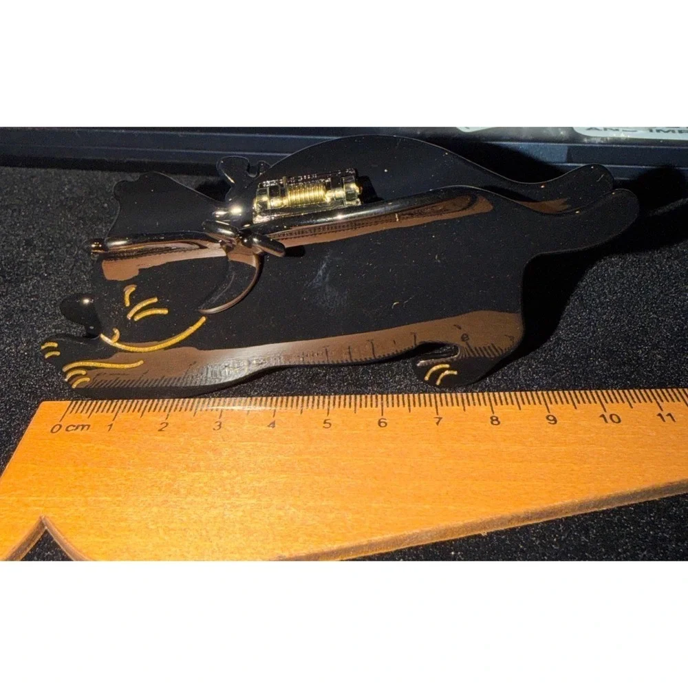 Black Cat Hair Clip Claw Shiny Cute‎ New